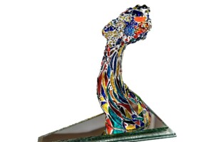 Lágrima en Mosaico Vidrio Artístico