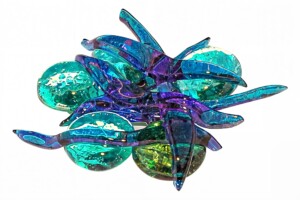 Broche en azules y verde Broche en Azules y Verdes